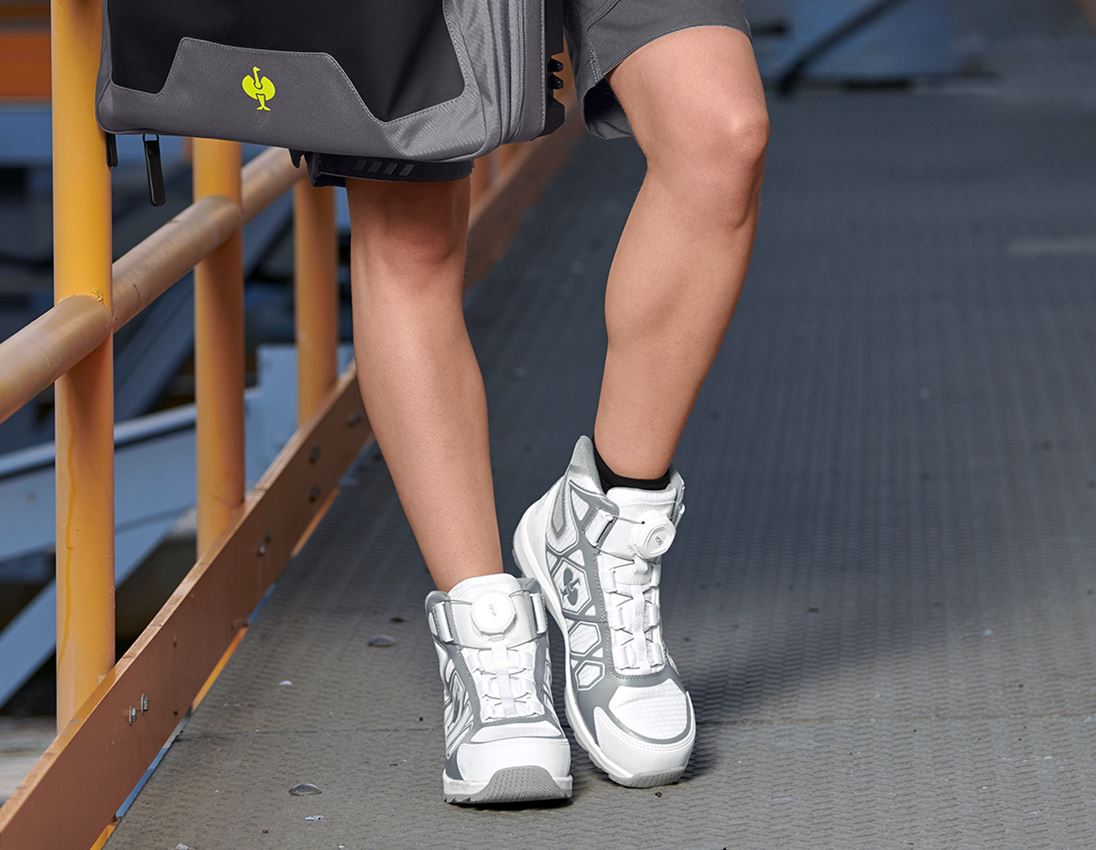 S1P: S1P Chaussures hautes sécurité e.s. Baham II mid + blanc/platine 1