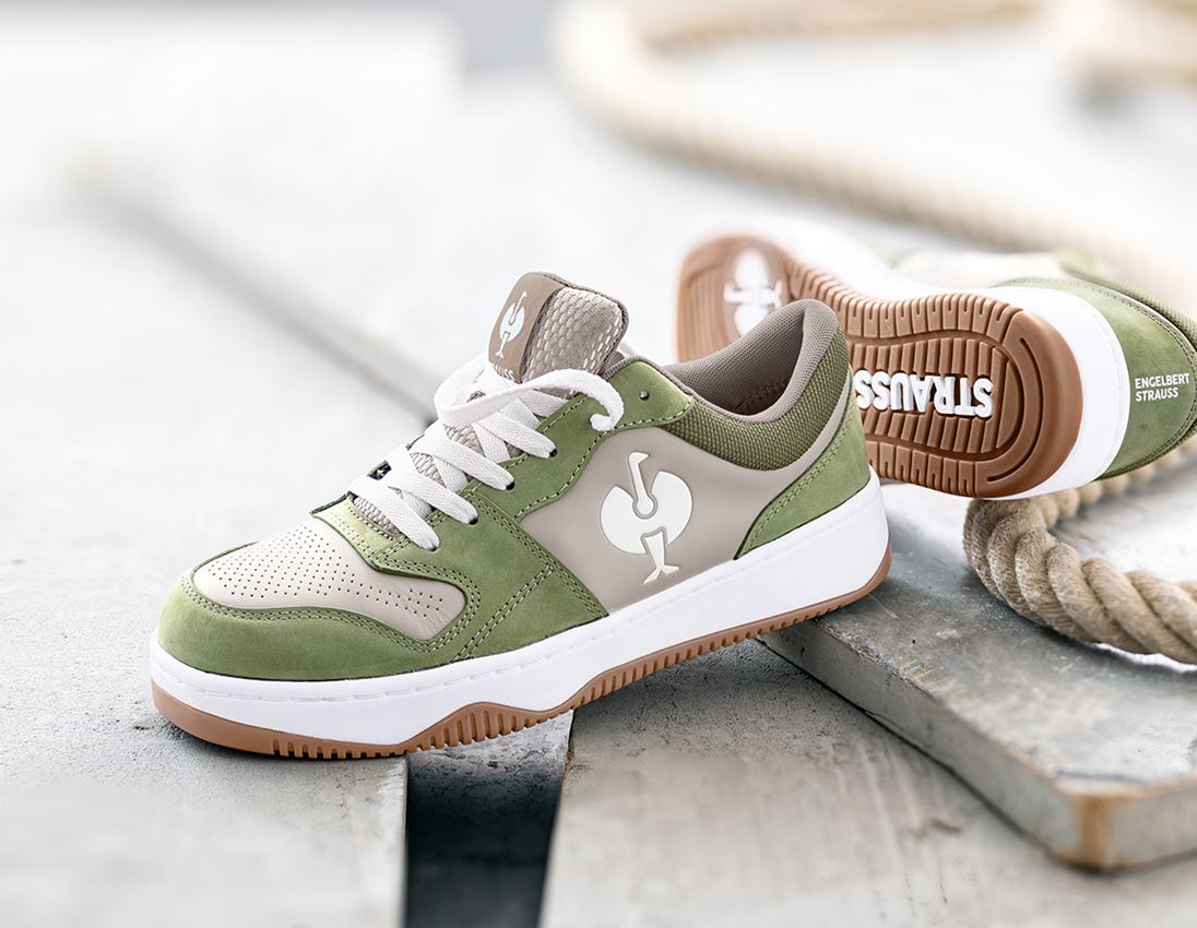 S1: S1 Chaussures basses de sécurité e.s.Eindhoven low + vert montagne/gris dauphin