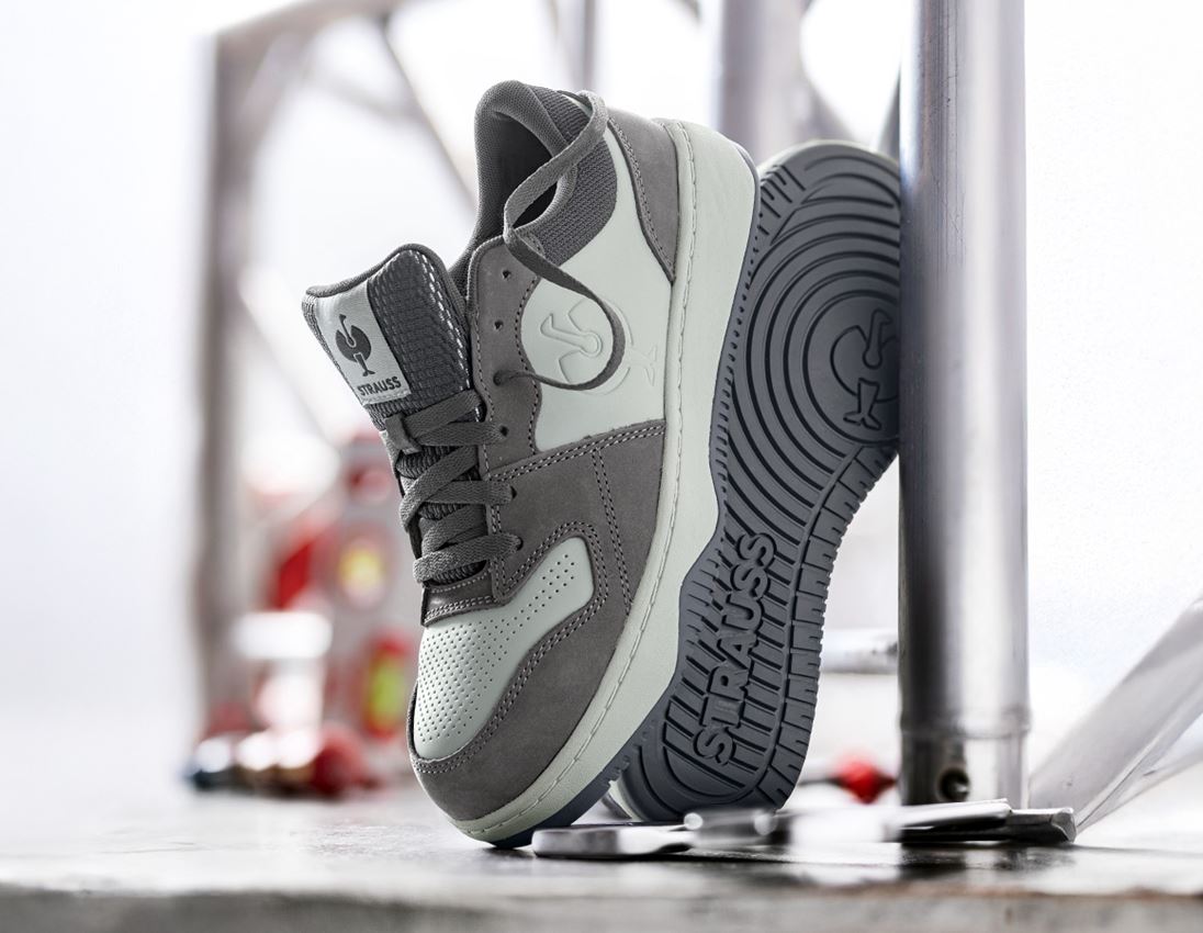 Médicales: S1 Chaussures basses de sécurité e.s.Eindhoven low + gris carbone/gris clair