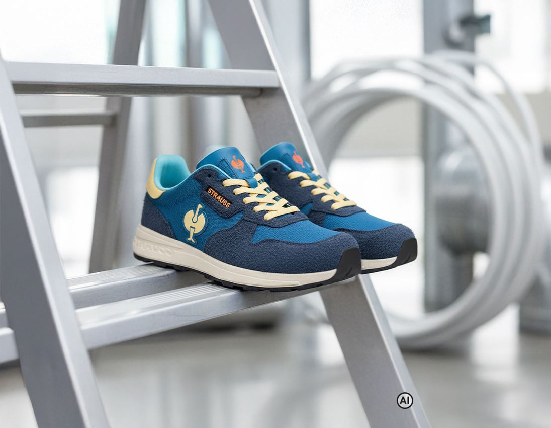 AI-generated / modified - Warehouse clerks: S1 Safety shoes e.s. Canberra low + deepblue