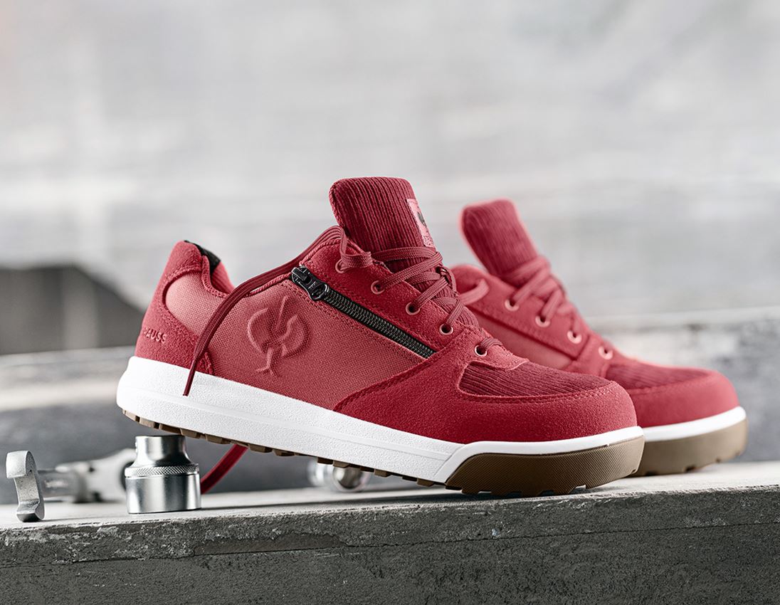 Chaussures: S1 Chaussures basses de sécurité e.s. Janus II low + rouge velours