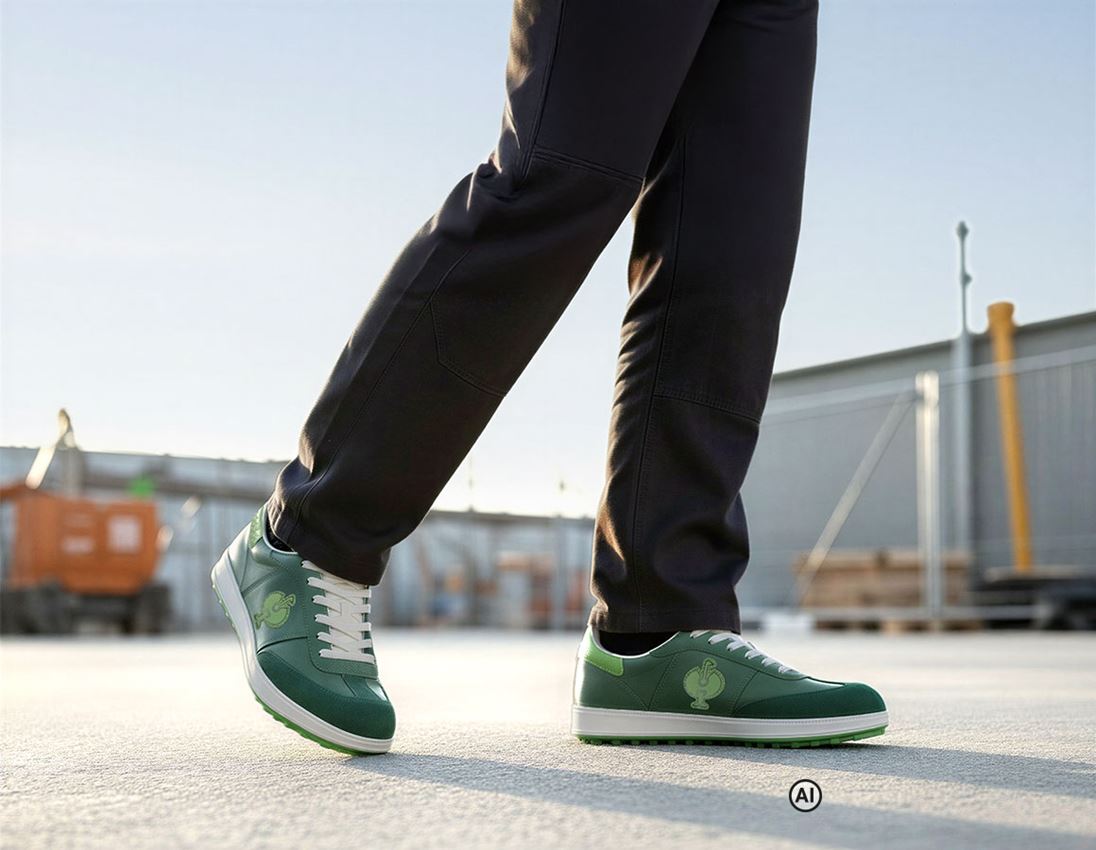 Généré / modifié par IA  - S1P: S1P Chaussures basses de sécurité e.s. Dothan low + vert/vert d'eau 2