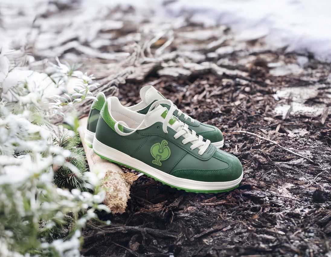 Safety Shoes: S1P Safety shoes e.s. Dothan low + green/seagreen