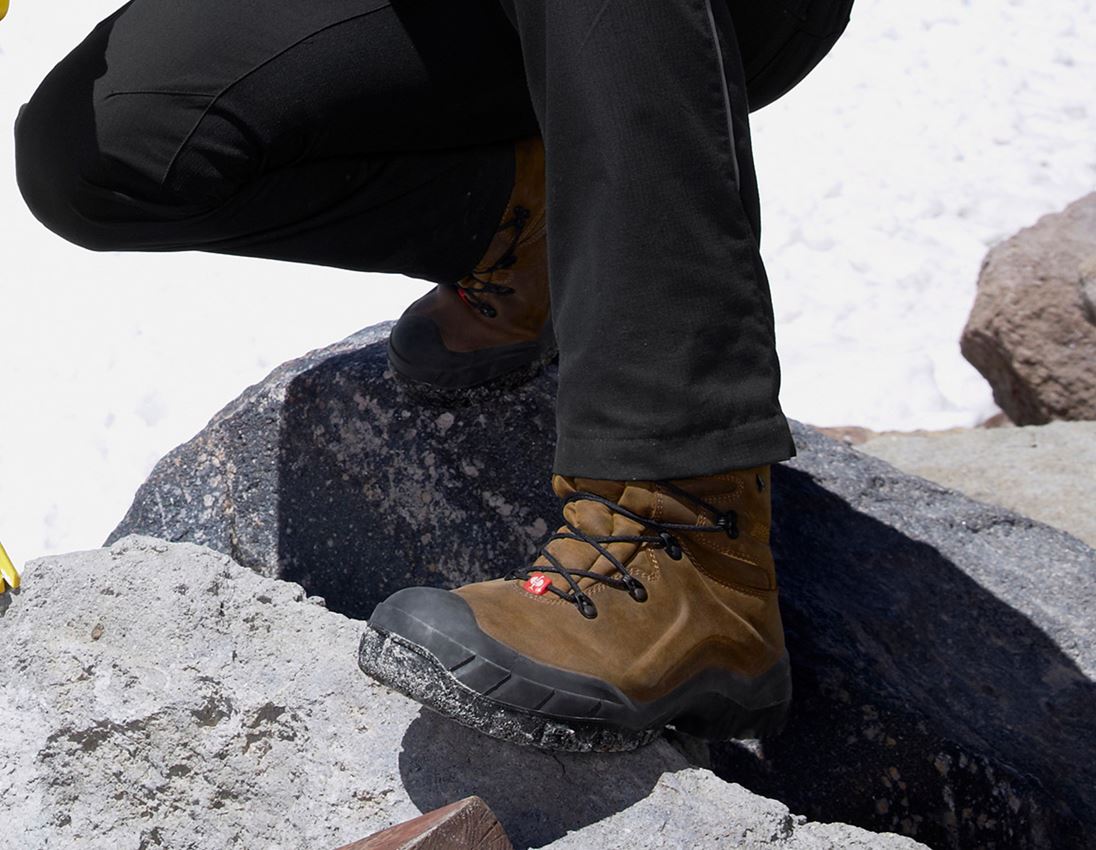 S3: S3 Safety boots e.s. Okomu high + brown 1