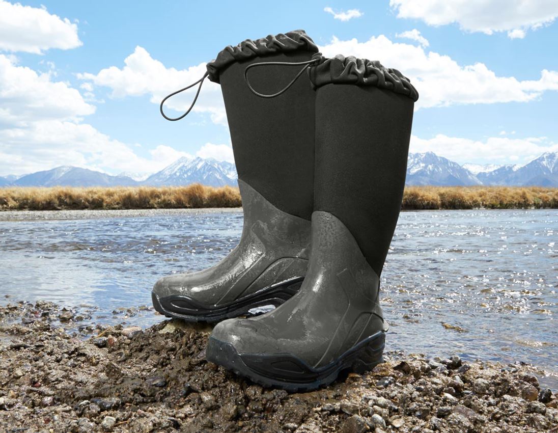Gants d’hiver: S5 Bottes de sécurité en néoprène e.s. Kore x-high + thym/noir