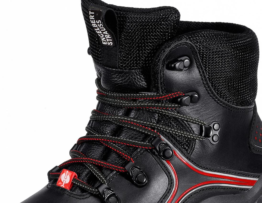 S7: S7 Chaussures de sécurité e.s. Avior mid + noir/rouge 2