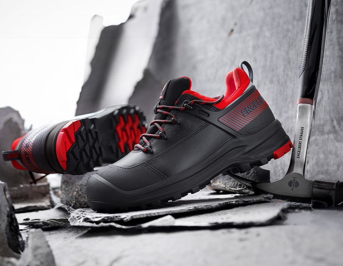 S3: S3 Sicherheitshalbschuhe e.s. Katavi low + schwarz/rot