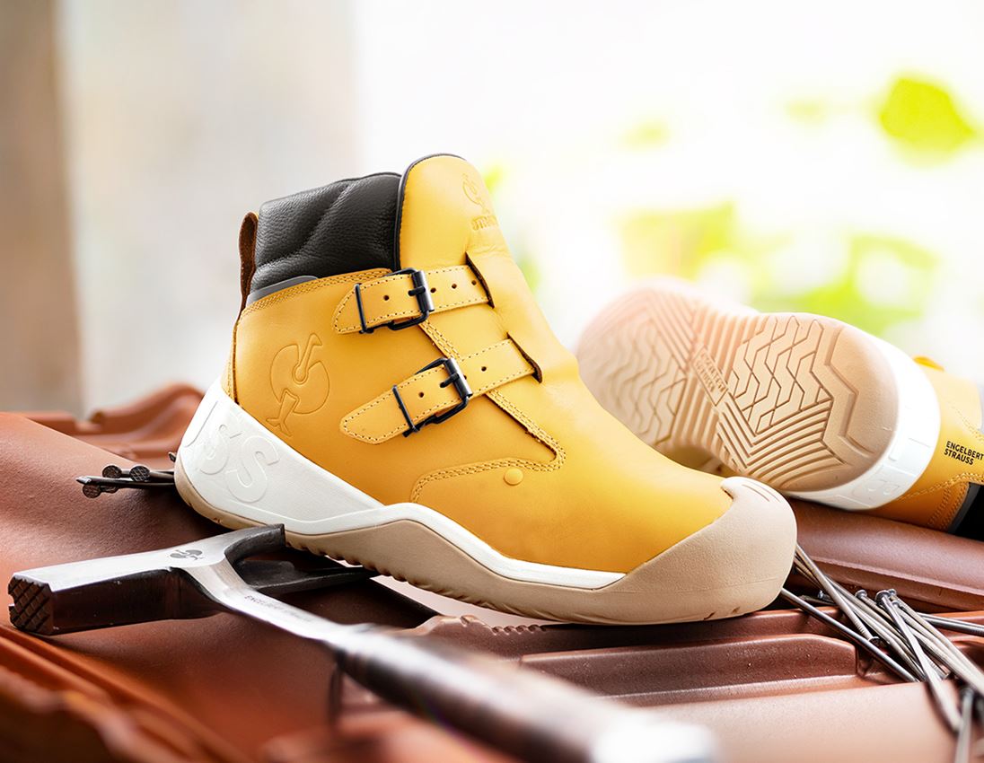 Schuhe: S3 Dachdecker-Sicherheitsschuhe e.s. Erlangen + ocker