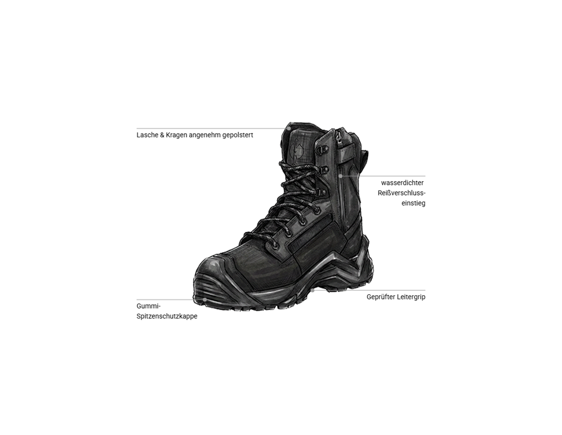 Schuhe: S7 Sicherheitsschuhe Strauss.7004 high + schwarz 2