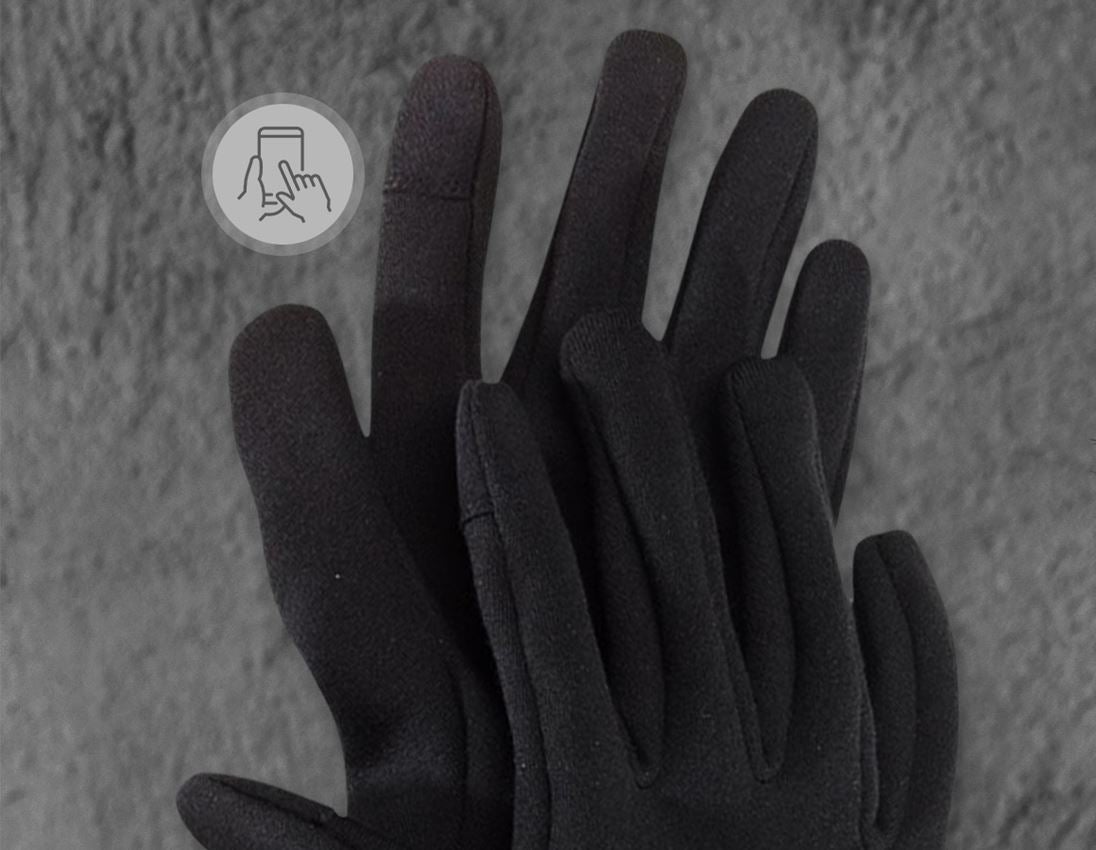 Hybrid: e.s. Winter gloves Cupid Ice + black/grey 3