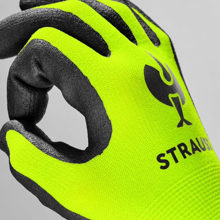 Accessoires: e.s. Gants en mousse nitrile pour enfants + jaune fluo 2