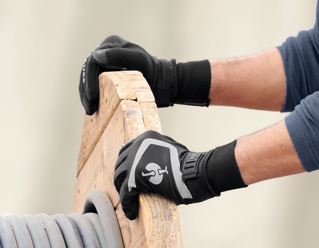 Hybrid: Gloves e.s.trail winter + black/basaltgrey 2