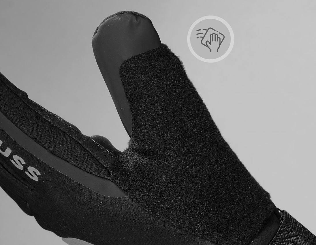 Hybrid: Gloves e.s.trail winter + black/basaltgrey 5