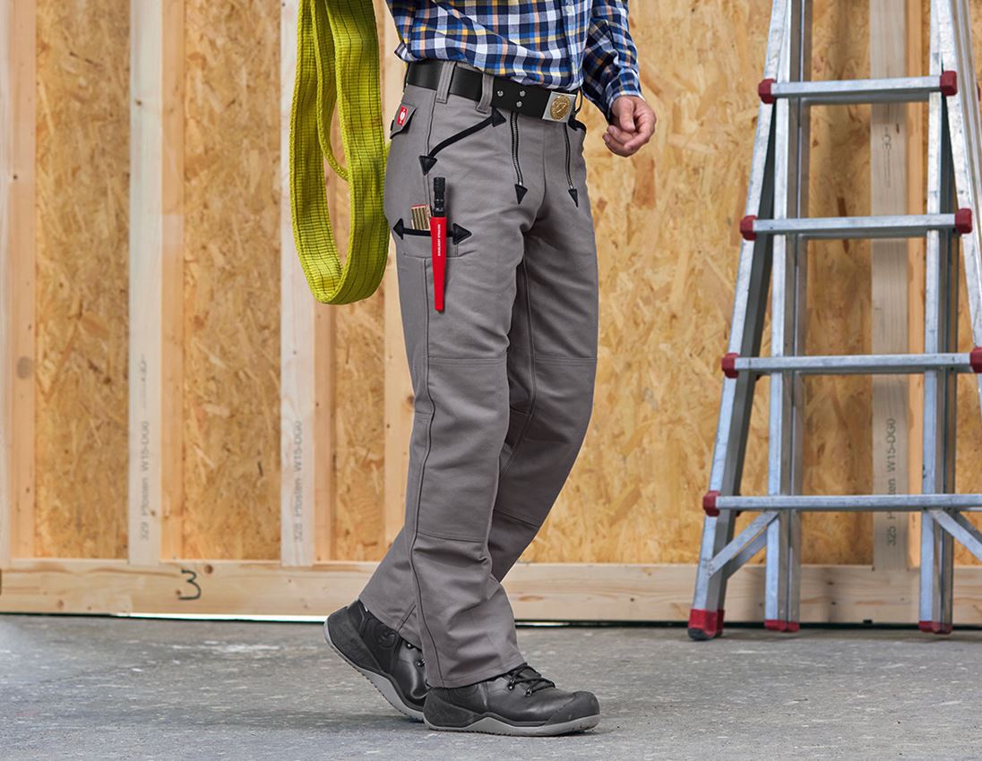 Pantalons de travail: Pantalon corporat. Albert p. const. en béton+maçon + gris 1