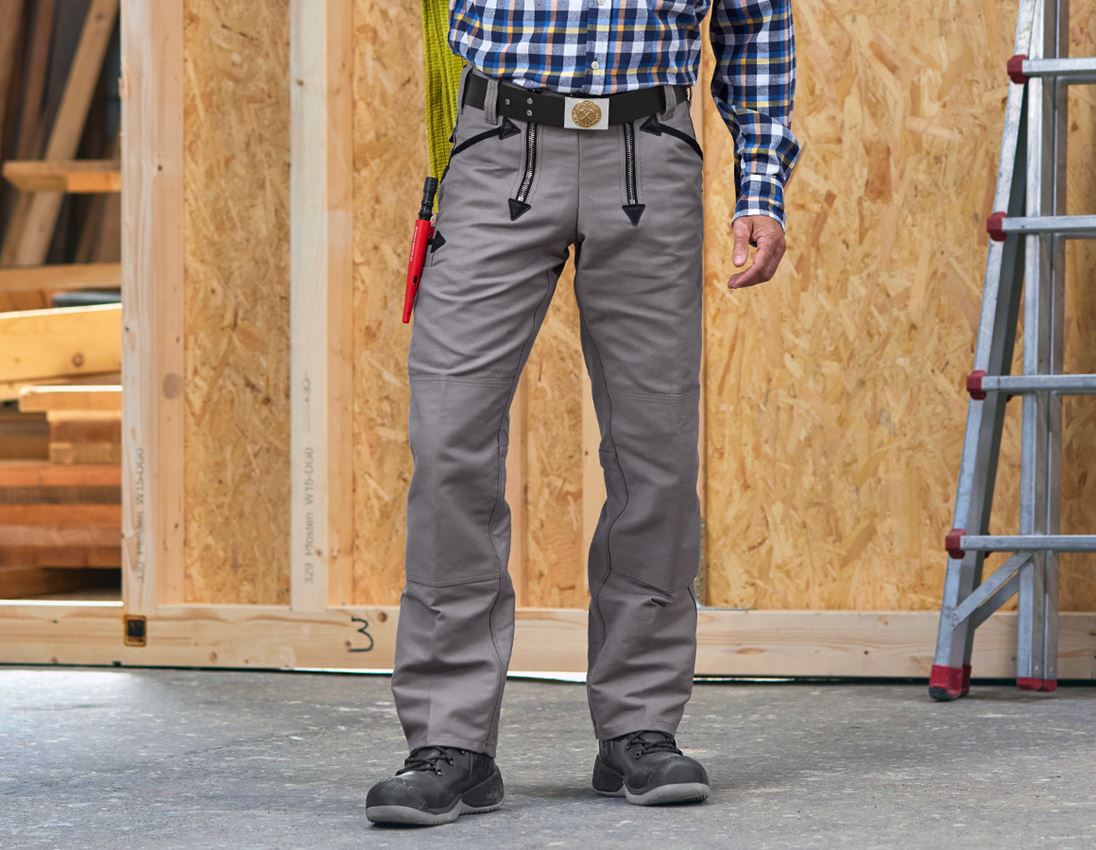 Pantalons de travail: Pantalon corporat. Albert p. const. en béton+maçon + gris