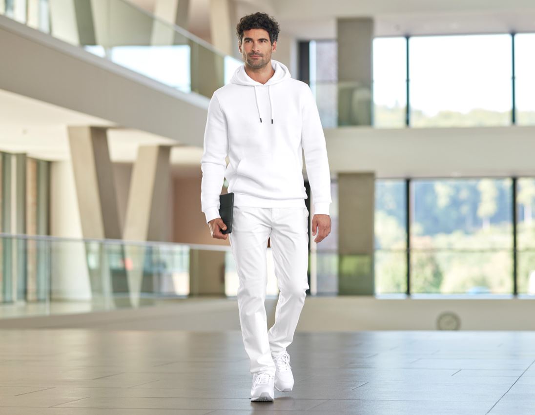 Topics: e.s. Hoody sweatshirt poly cotton + white 1