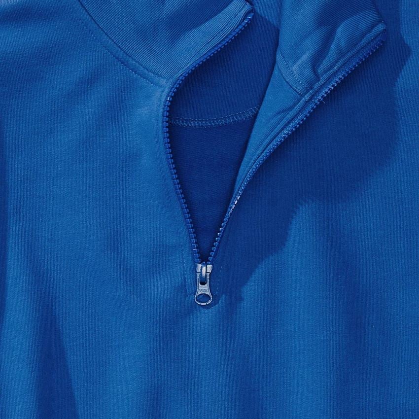 Hauts: e.s. Sweatshirt ZIP poly cotton + bleu gentiane 2