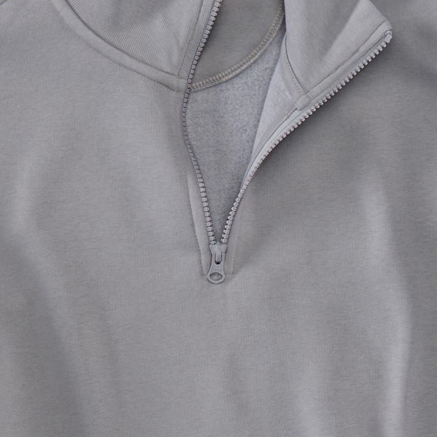 Shirts & Co.: e.s. ZIP-Sweatshirt poly cotton + platin 2