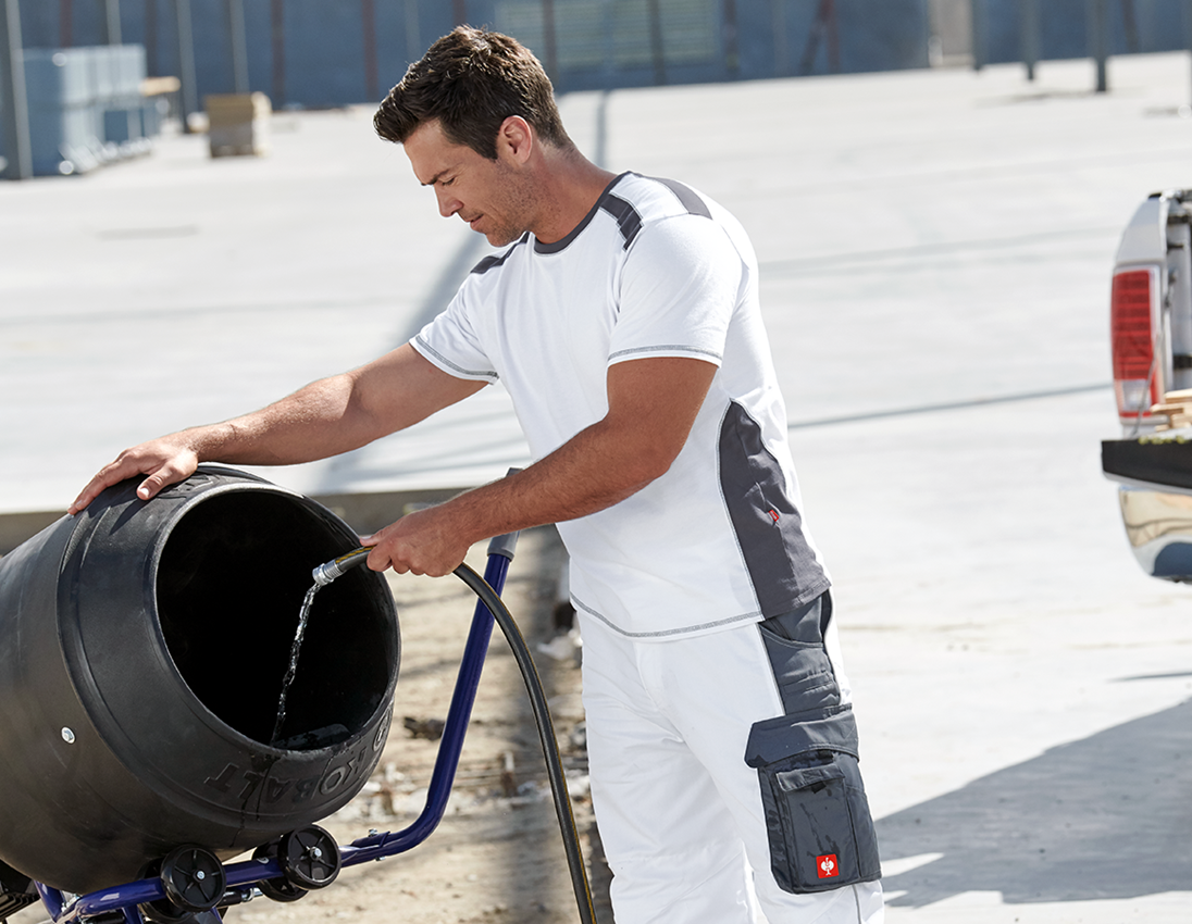 Shirts, Pullover & more: T-shirt cotton e.s.active + white/anthracite 1