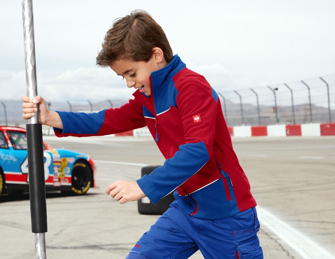 Vestes: Veste en laine polaire e.s.motion 2020, enfants + rouge vif/bleu royal 1