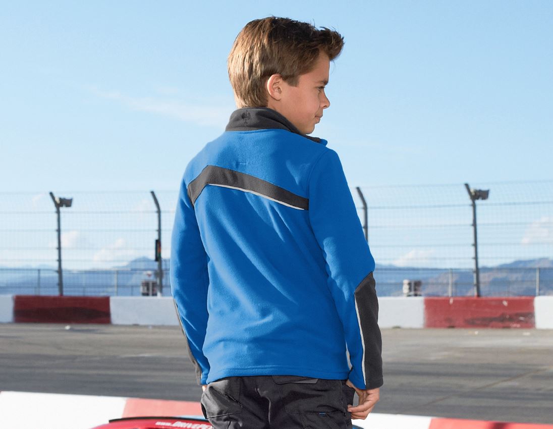 Vestes: Veste en laine polaire e.s.motion 2020, enfants + bleu gentiane/graphite 1