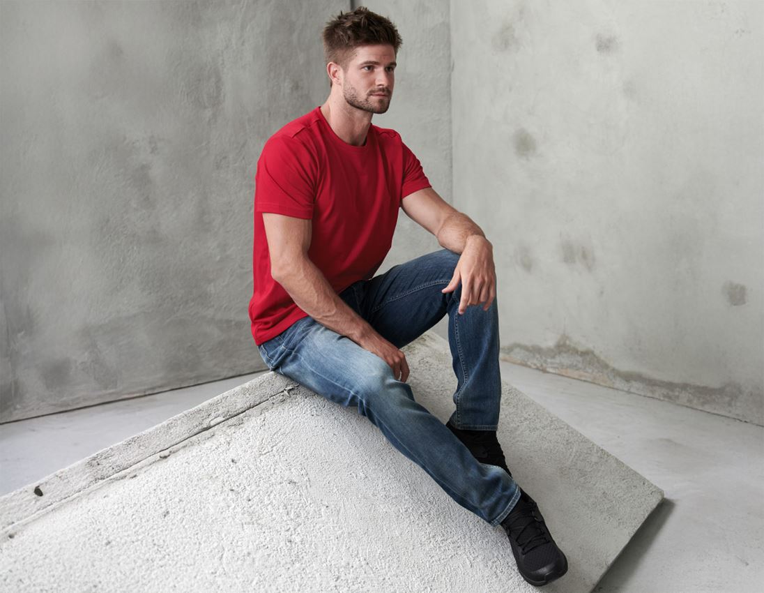 Shirts, Pullover & more: e.s. Functional T-shirt poly cotton + fiery red 1