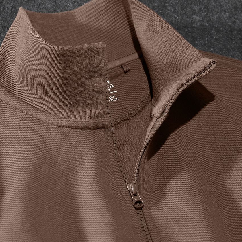 Shirts & Co.: e.s. Sweatjacke poly cotton + haselnuss 2