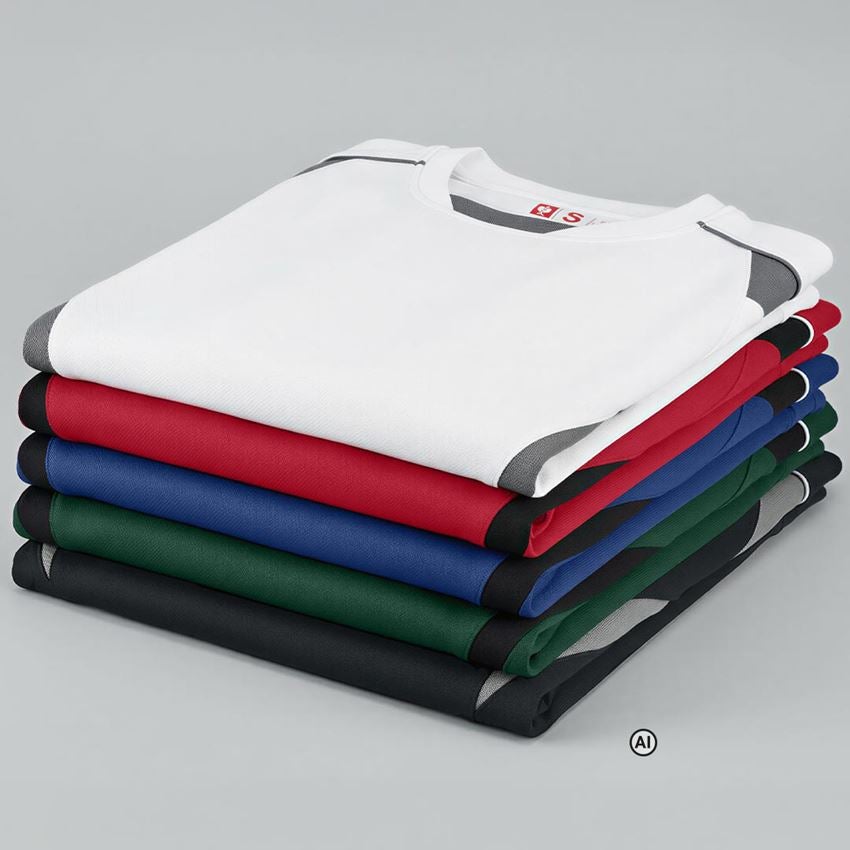 Généré / modifié par IA  - Hauts: e.s. T-shirt fonctionnel poly Silverfresh + graphite/ciment 2
