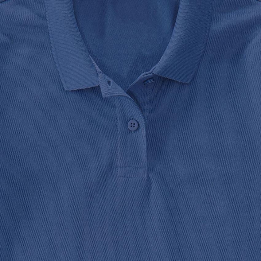 Shirts & Co.: e.s. Piqué-Polo 3/4 Arm cotton stretch, Damen + kobalt 2