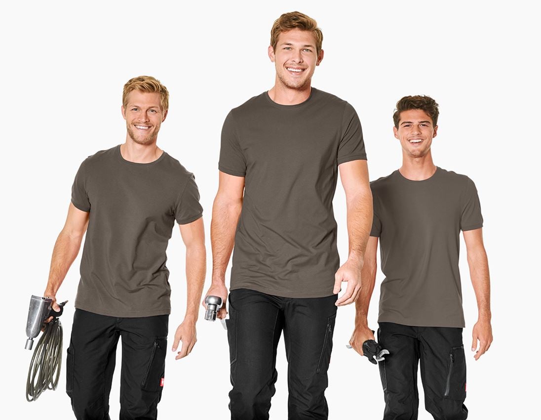 Hauts: e.s. T-Shirt cotton stretch + pierre 2