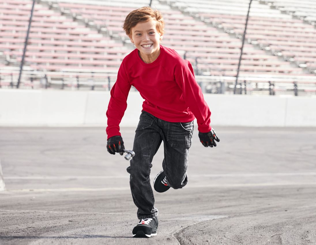 Shirts & Co.: e.s. Sweatshirt cotton stretch, Kinder + feuerrot 2