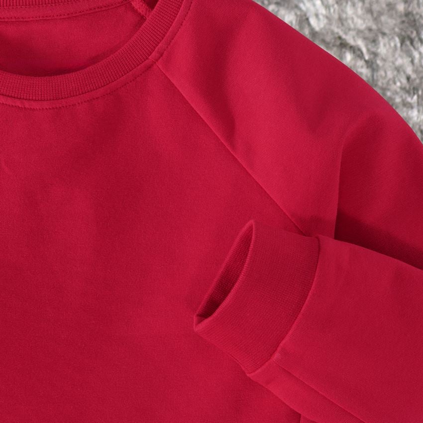 Shirts & Co.: e.s. Sweatshirt cotton stretch, Kinder + feuerrot 2