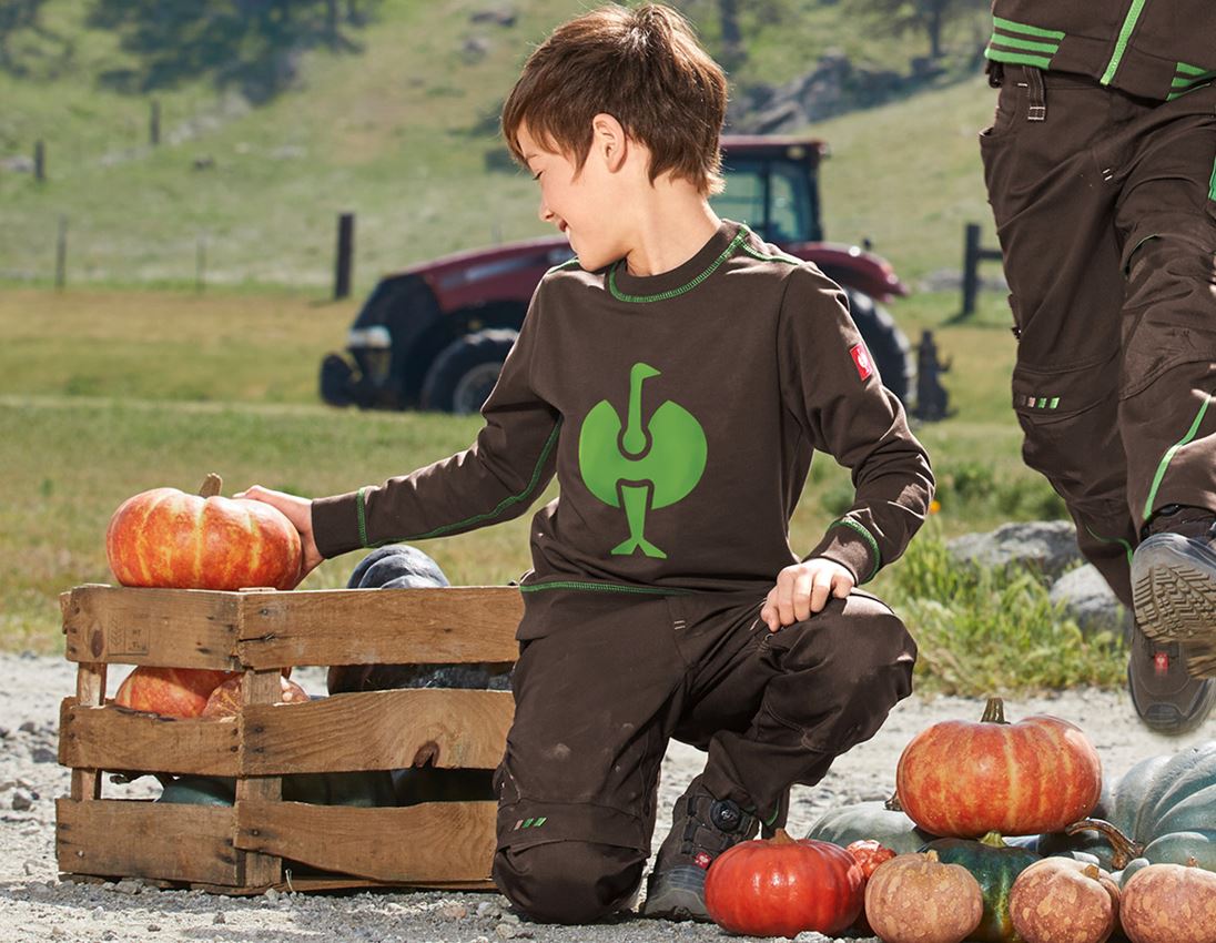 Shirts, Pullover & more: Sweatshirt e.s.motion 2020, children's + chestnut/seagreen