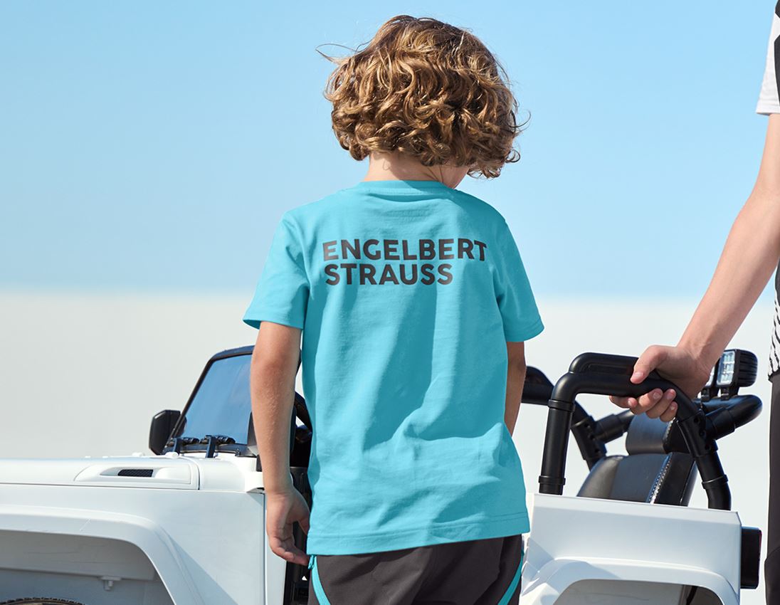 Topics: T-Shirt e.s.trail, children's + lapisturquoise/anthracite 1