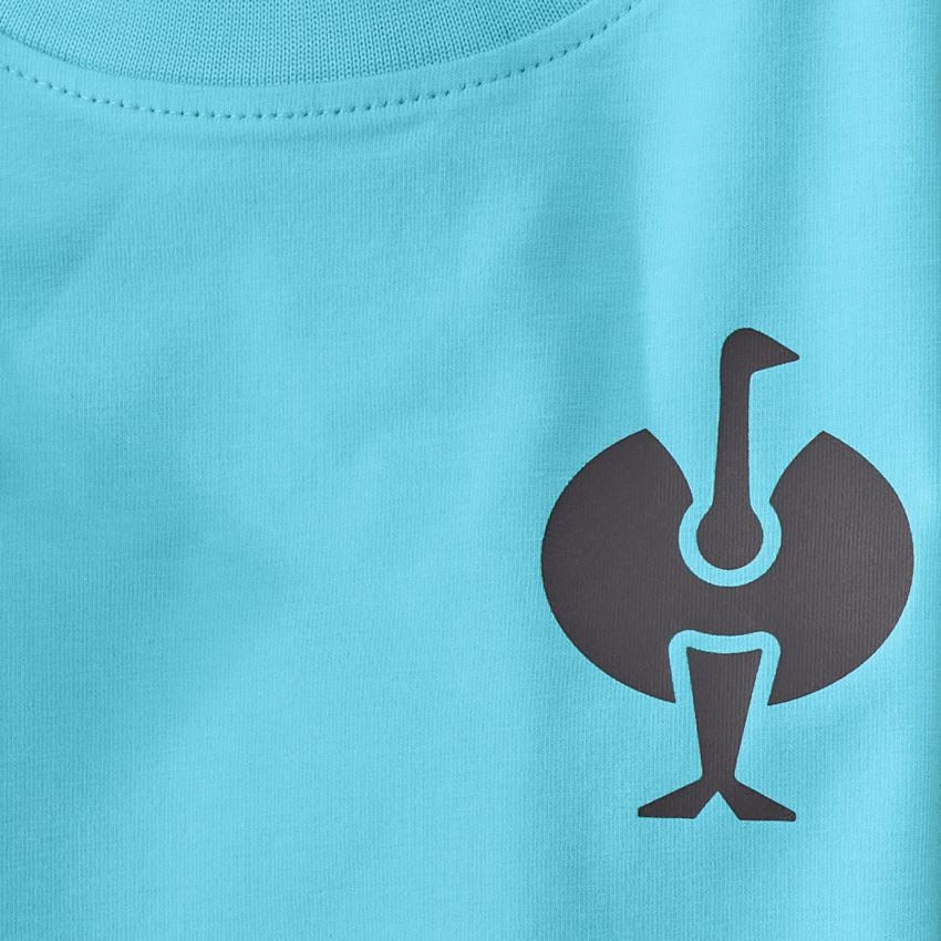 Topics: T-Shirt e.s.trail, children's + lapisturquoise/anthracite 2