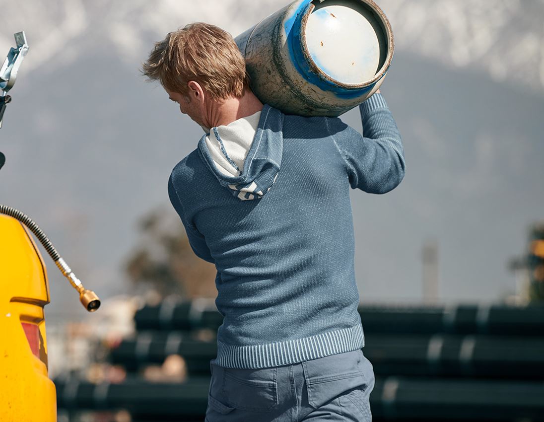 Hauts: Sweat en tricot e.s.iconic + bleu oxyde 2