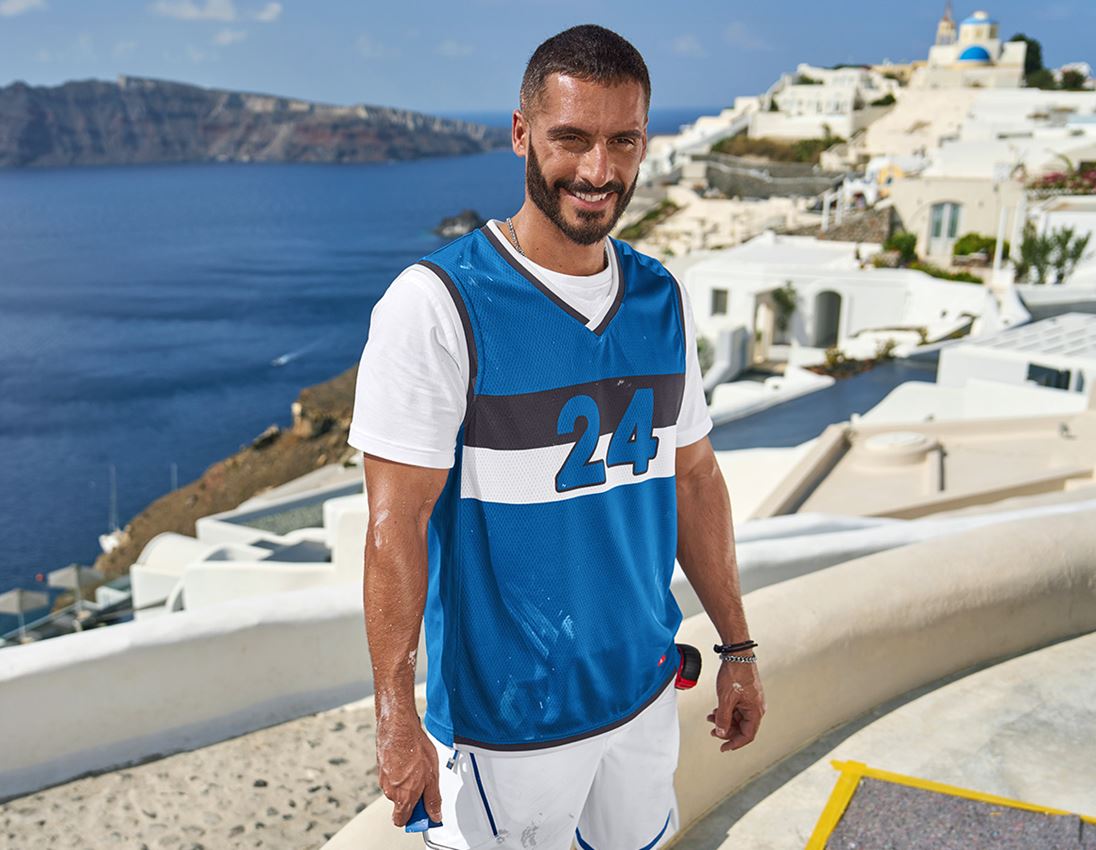Shirts & Co.: Funktions Tank-Shirt e.s.ambition + enzianblau/graphit 3