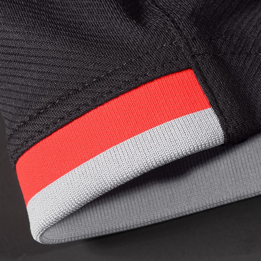 Shirts & Co.: Funktions T-Shirt e.s.ambition + schwarz/warnrot 2