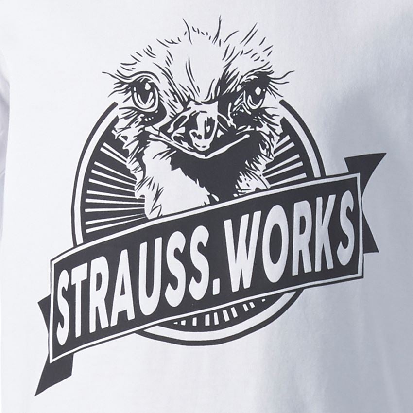 Shirts, Pullover & more: e.s. T-shirt strauss works, children's + white 2