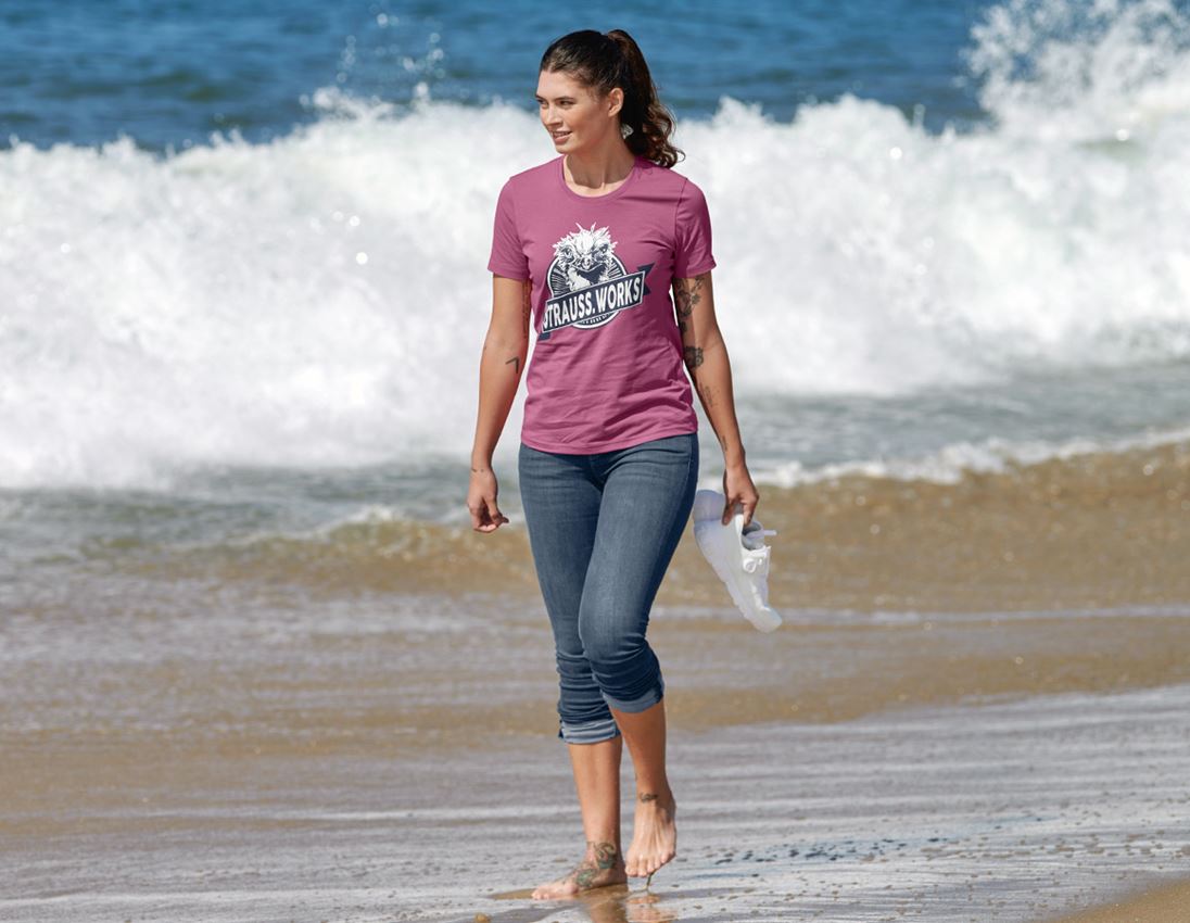 Bekleidung: e.s. T-Shirt strauss works, Damen + tarapink 1