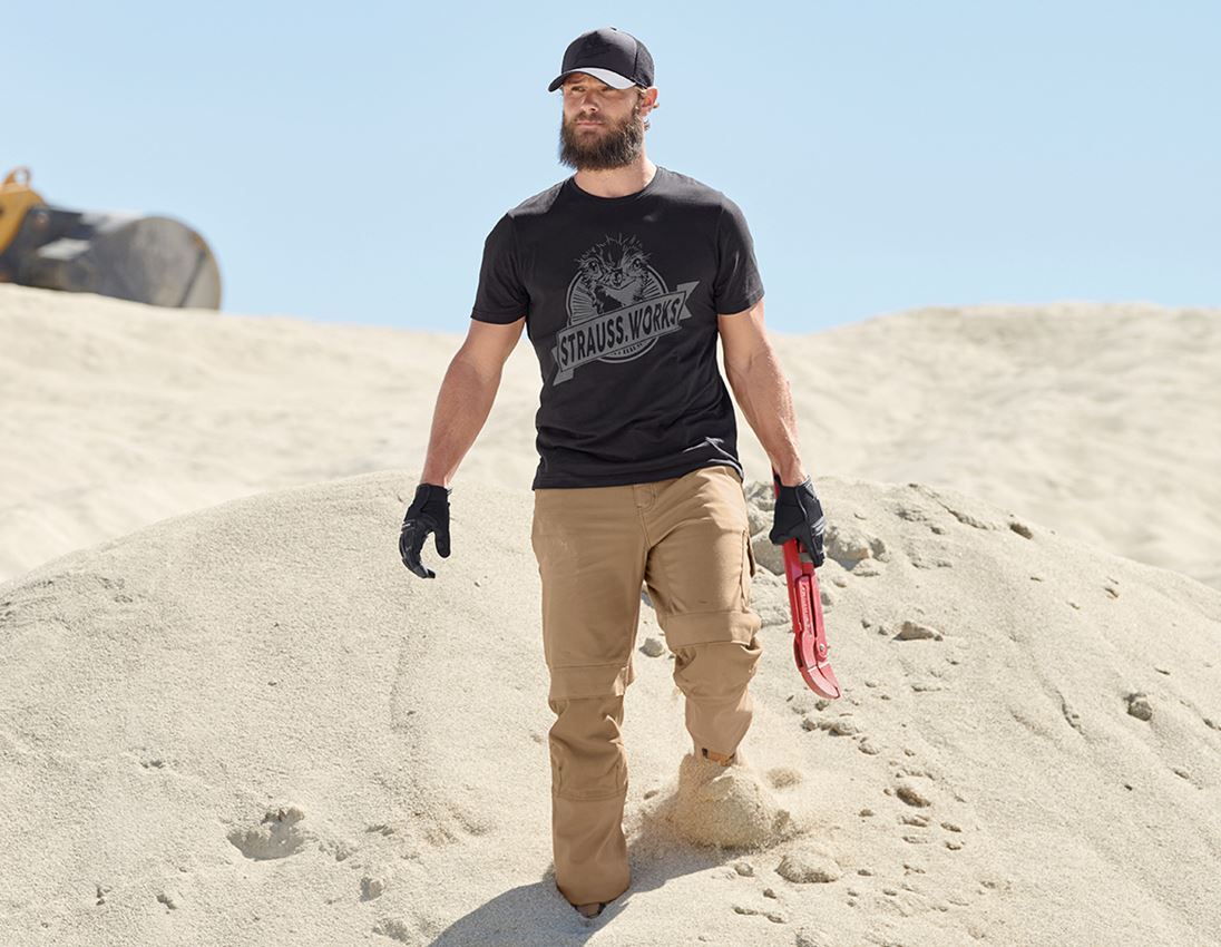 Shirts & Co.: T-Shirt e.s.iconic works + schwarz 1
