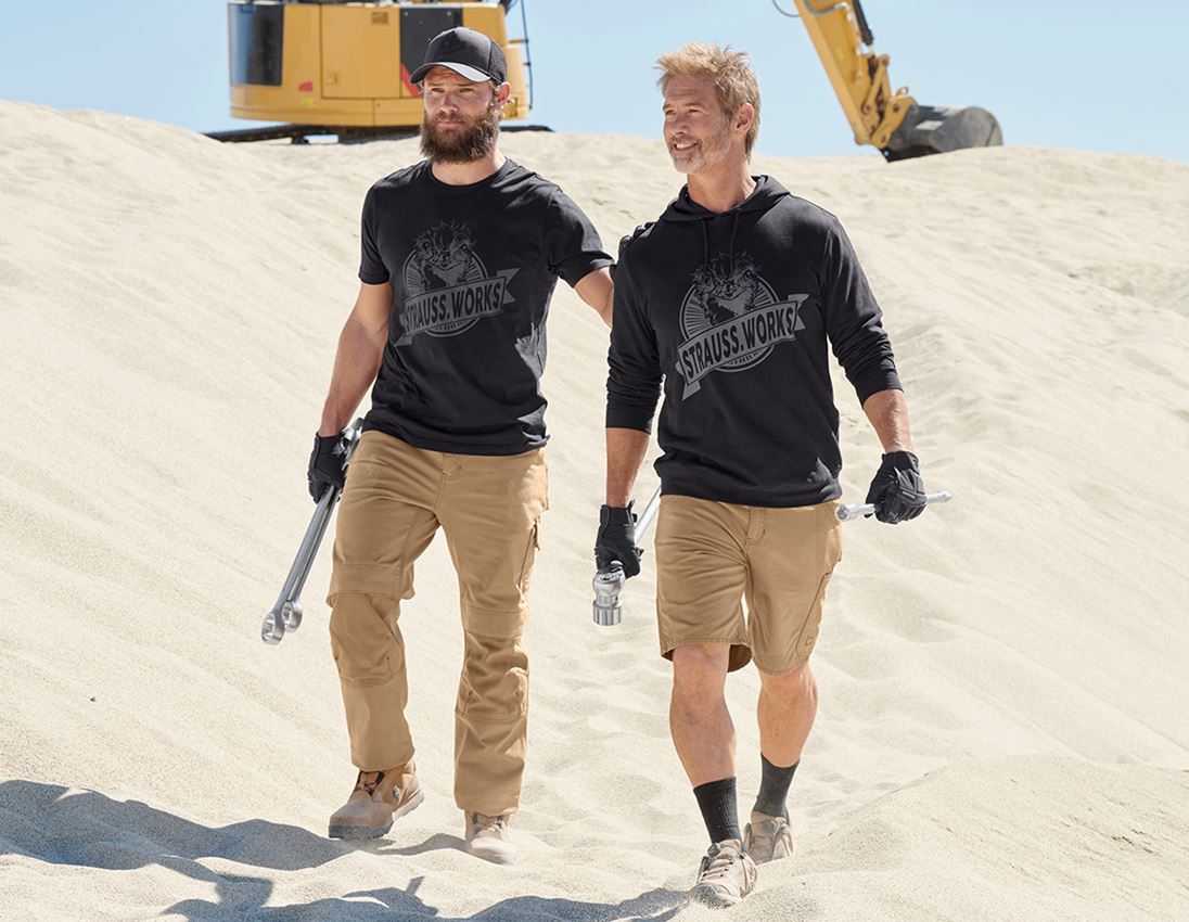 Shirts & Co.: T-Shirt e.s.iconic works + schwarz 2