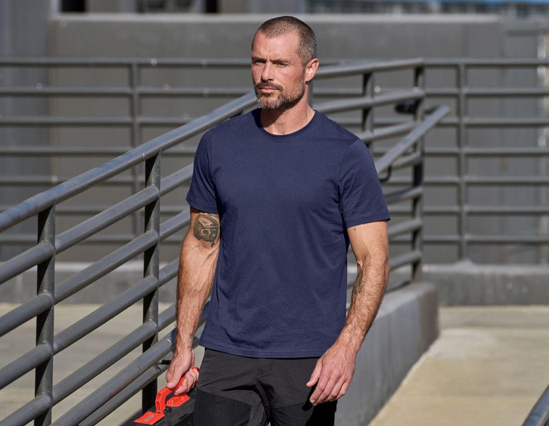 Shirts, Pullover & more: e.s. T-shirt cotton light + navy