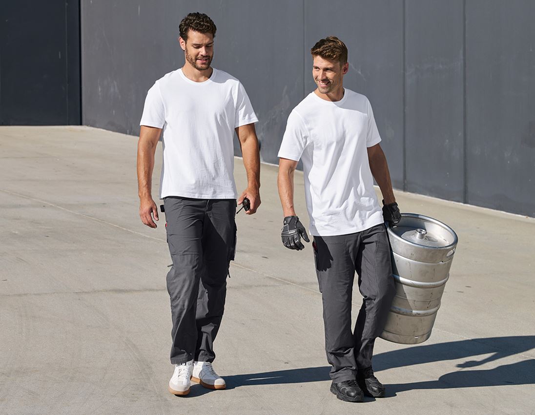 Shirts, Pullover & more: e.s. T-shirt cotton, long fit + white 3