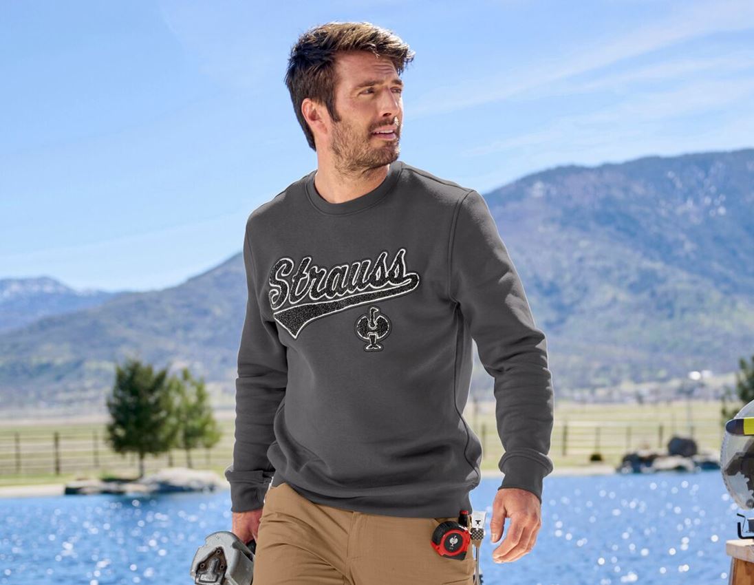 Hauts: Sweatshirt e.s.e:pic + gris carbone