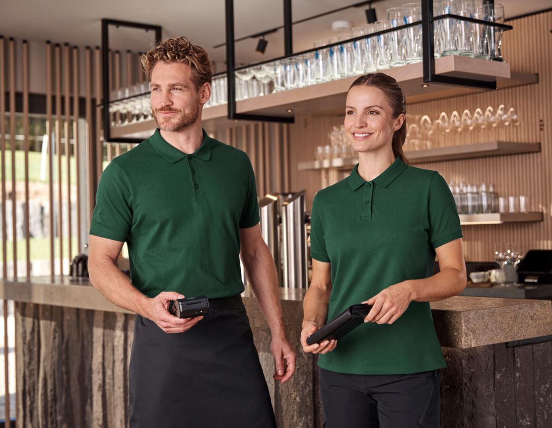 Vêtements: e.s. Piqué-Polo cotton light, femmes + vert 3