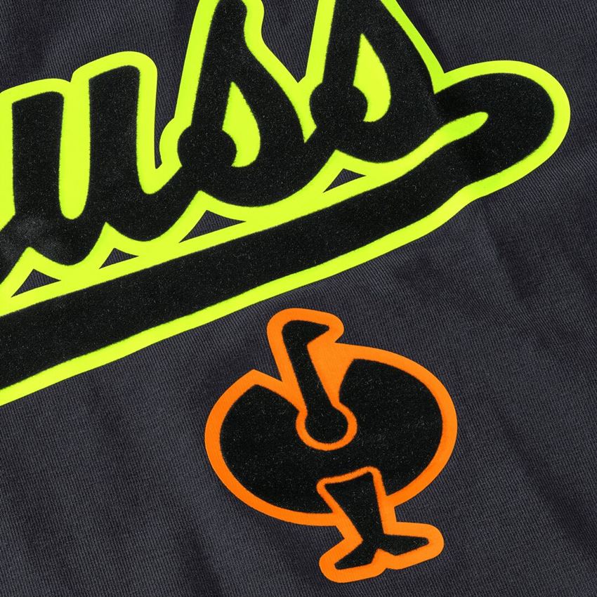 Shirts, Pullover & more: T-shirt e.s.e:pic, ladies' + black/high-vis yellow/high-vis orange 2