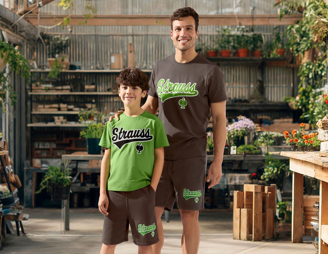 Vêtements: T-Shirt e.s.e:pic, enfants + vert d'eau/marron 2