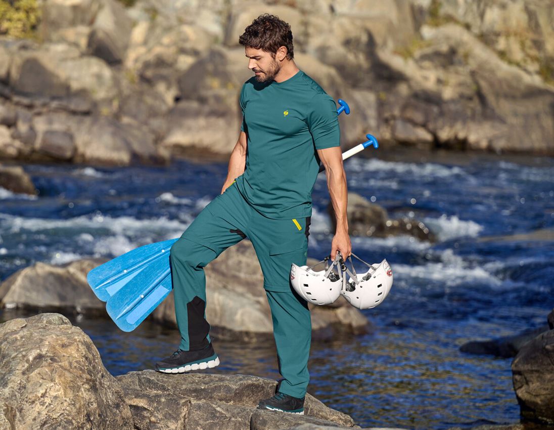 Shirts, Pullover & more: Functional t-shirt UV e.s.trail + emeraldgreen/chromeyellow 1