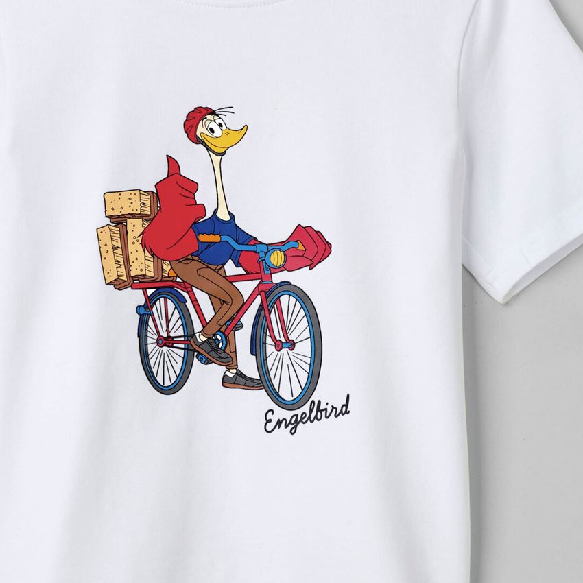 Shirts, Pullover & more: e.s. T-Shirt cotton stretch engelbird, children's + engelbird1/white 2